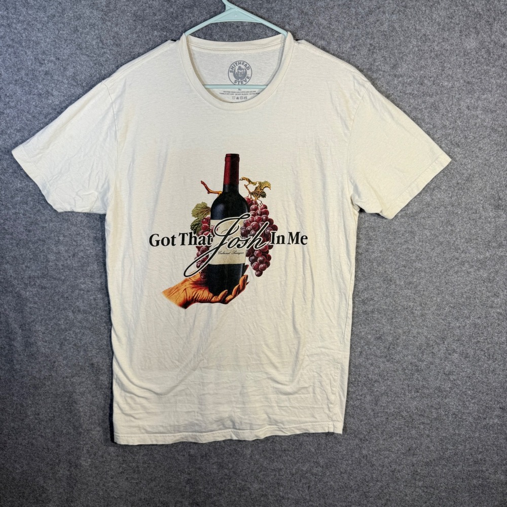 Shithead Steve‎ Mens Graphic T Shirt Large Got That Josh In Me Wine Grapes